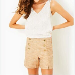 *NWT* Lilly Pulitzer 5” Marshella Shorts Rattan Resort Boucle | Size 4